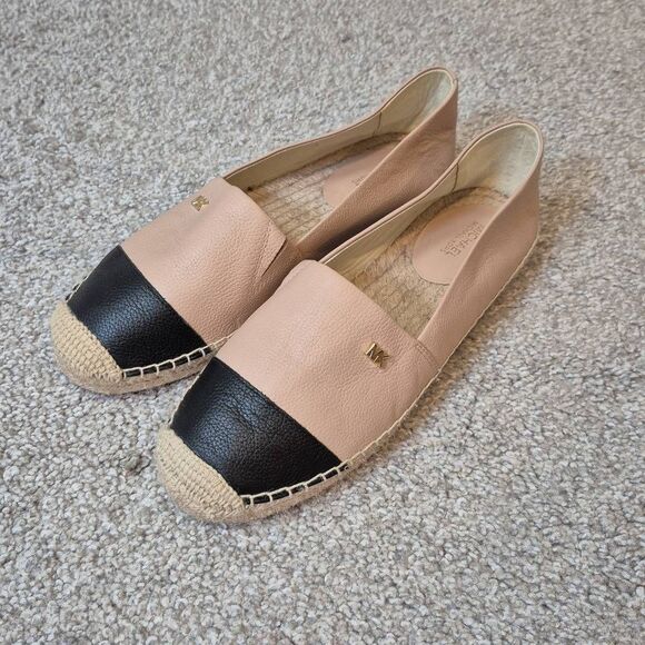 Michael Kors Colorblock Slip-On Leather Espadrille Fats Size 8 - Picture 1 of 7